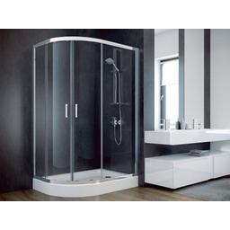 Besco Modern kabina półokrągła asymetryczna 120 cm x