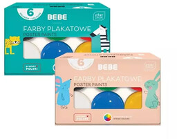 Farby plakatowe 6 kolorów BB Kids - INTERDRUK