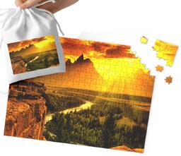 Puzzle - Piękne Widoki Lasy Góry Wiele Wzorów