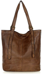 Torebka damska shopper z regulacją rączek skóra old