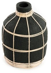 Bazar Bizar - Czarny wazon Whoopy 19 cm