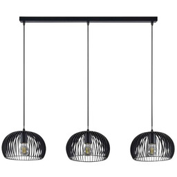 Lindby - Jusra 3 Lampa Wisząca Black
