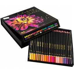 Zestaw Kredek Ołówkowych w Etui 46 Kolorów Craft