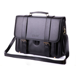 Torba teczka męska SOLIER S28 Preston czarna