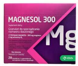 Magnesol 300, magnez dla osób aktywnych z witaminą