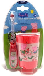 Szczoteczka do zębów z czasomierzem + kubek Peppa,