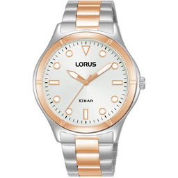 Elegancki zegarek damski srebrny różowe złoto RG246VX9