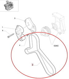 PASEK WIELOKLINOWY NEW HOLLAND CASE STEYR 4899178 -