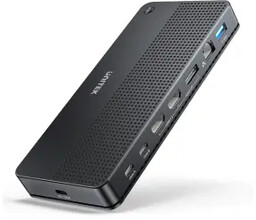 Unitek D1103A01 2 komputery 2 monitory 4K Czarny