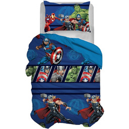 hermet Avengers, zestaw pościeli na łóżko pojedyncze, poszewka
