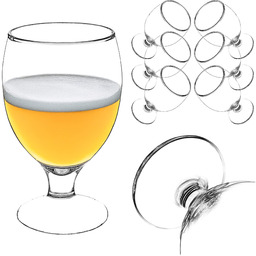 Kufle do piwa i zimnych napojów Forio 370