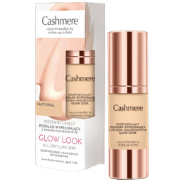 Cashmere Glow Look Rozświetlający podkład wypełniający z kwasem