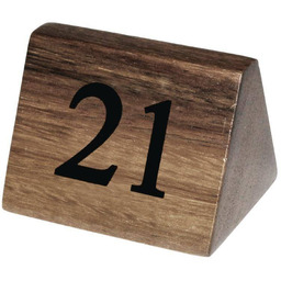 Olympia Drewniane numerki na stoły 21-30 3,5x3,5x(H)5,5cm