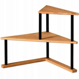 Kesper 58808 Kuchenna półka narożna bambus/metal, 52 x