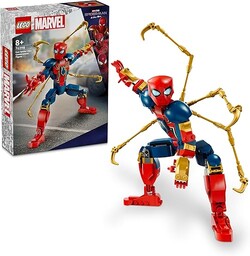 LEGO Marvel Figurka Iron Spider-Mana, Ruchoma Zabawka Konstrukcyjna