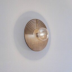 Kinkiet Lunar TK Lighting, możliwość ściemniania, jasne drewno,