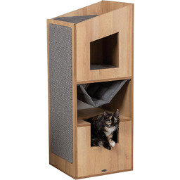 TRIXIE Cat Tower CityStyle, 105 cm, brązowy/szary