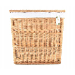 Pojemnik Kosz Na Pranie Bieliznę Kufer wiklinowy 50x30