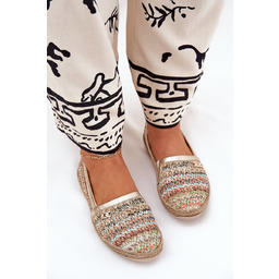 Eleganckie Skórzane Espadryle Z Plecionką Zazoo 10178 Multikolor-36