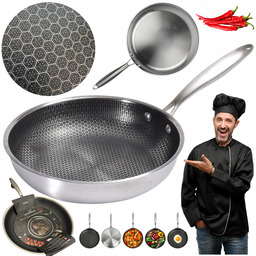 Patelnia Stalowa 32cm Patelnia Gastronomiczna Stalowa Plaster Miodu