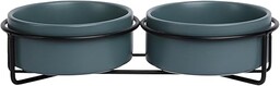 JACK AND VANILLA, Podwójna miska ceramiczna z eleganckim