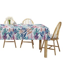 Detexpol Obrus na stół 140x240 turkusowy kolorowy liście