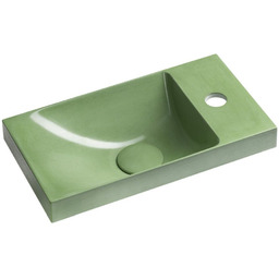 Sapho AS40023 AGOS umywalka betonowa 40x22cm lewa/prawa zielony