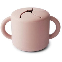 Mushie, Kubek niewysypek na przekąski, Snack Cup, Blush