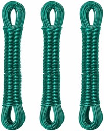 Relaxdays Linka do prania zestaw 3 sztuk, 20