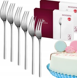 Gerlach Komplet Zestaw 12x Widelczyków Ciasta Sztućce Pudełko
