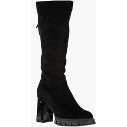 Kozaki Damskie Buty Ocieplane Na Słupku Eleganckie