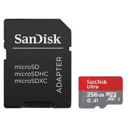 SANDISK Karta pamięci Ultra microSDXC 256GB + Adapter