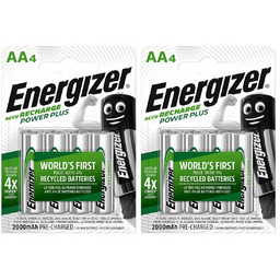 8x Akumulatorki Energizer Power Plus Aa R6 2000mAh