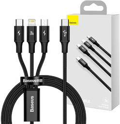 Kabel 3w1 Baseus Rapid Series USB-C do micro