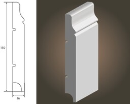 LISTWA LAGRUS - Krym 150 (150x16) * Długość