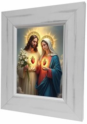 Serce Jezusa-Serce Maryi - Obraz na Ceramice