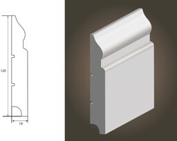 LISTWA LAGRUS - Olimp 120 (120x19) * Długość