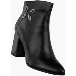 Botki Damskie Ekoskóra Buty Ocieplane Eleganckie Na Słupku