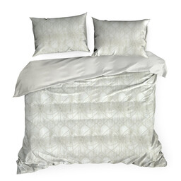 Eurofirany Pościel bawełniana 160x200 Adell beżowa ornamenty