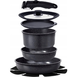 Zestaw Garnków I Patelni Ceramicznych 8 Elementów Ze