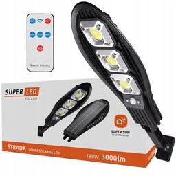 SUPERLED Lampa solarna Strada 9047 + Pilot