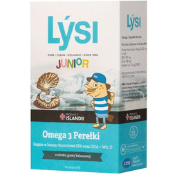 LYSI Junior Omega 3 suplement diety perełki o