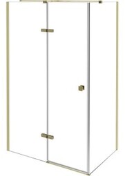 BESCO Kabina prysznicowa prostokątna PIXA GOLD prawa 100x90x195
