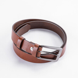 Decodoma Pasek skórzany damski brązowy 25 mm