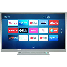 BIAŁY Telewizor SMART TV LED 32 Cale Toshiba