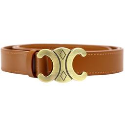 Damski pasek skórzany ze stylową klamrą Gregorio