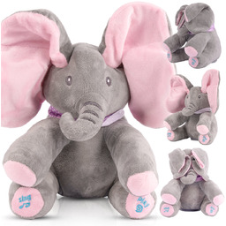 Słonik Interaktywny Akuku Słoń Maskotka Peek A Boo