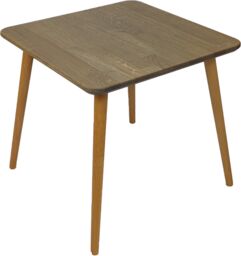 Stolik drewniany, dębowy. Kwadratowy stolik kawowy Ash Grey,