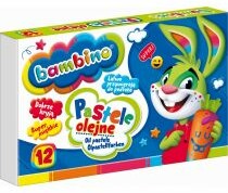 Pastele olejne 12 kolorów BAMBINO