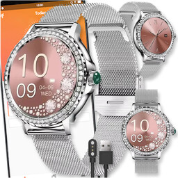 SMARTWATCH WATCH ZEGAREK AMOLED BLUETOOTH ROZMOWY MENU PL